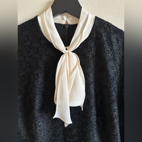 Sandro Lace Neck Tie Dress Size 38/small - Picture 2 of 14